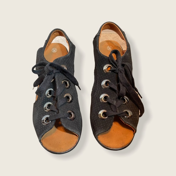 Bernie Mev Marcelo Lace-up Wedges Open Toe Sandals - Picture 10 of 11